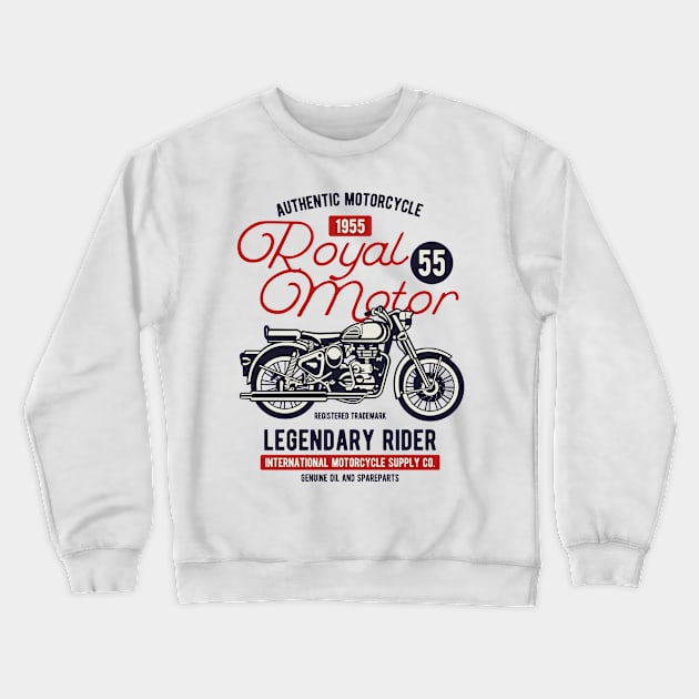 Royal motor Crewneck Sweatshirt by PaunLiviu